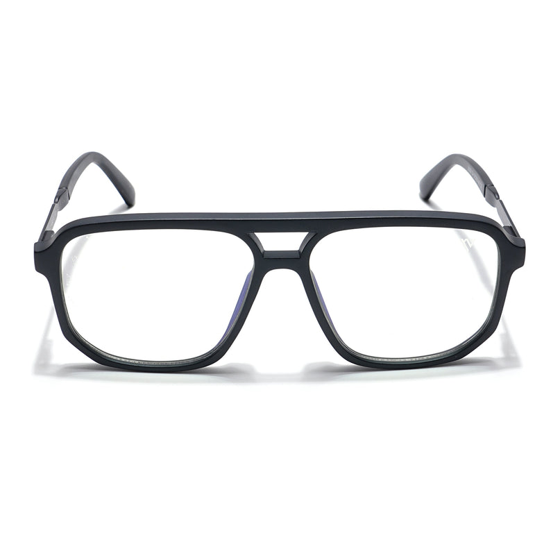 Voyage Veloura Select Matt Black Wayfarer Eyeglasses for Men & Women - SLMG6157-C1