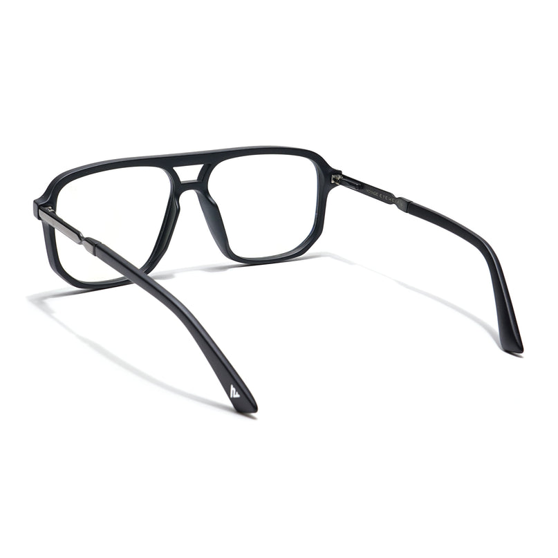 Voyage Veloura Select Matt Black Wayfarer Eyeglasses for Men & Women - SLMG6157-C1