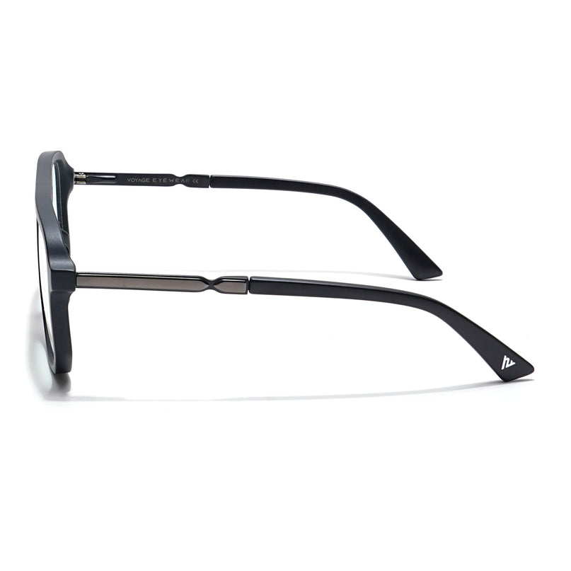 Voyage Veloura Select Matt Black Wayfarer Eyeglasses for Men & Women - SLMG6157-C1