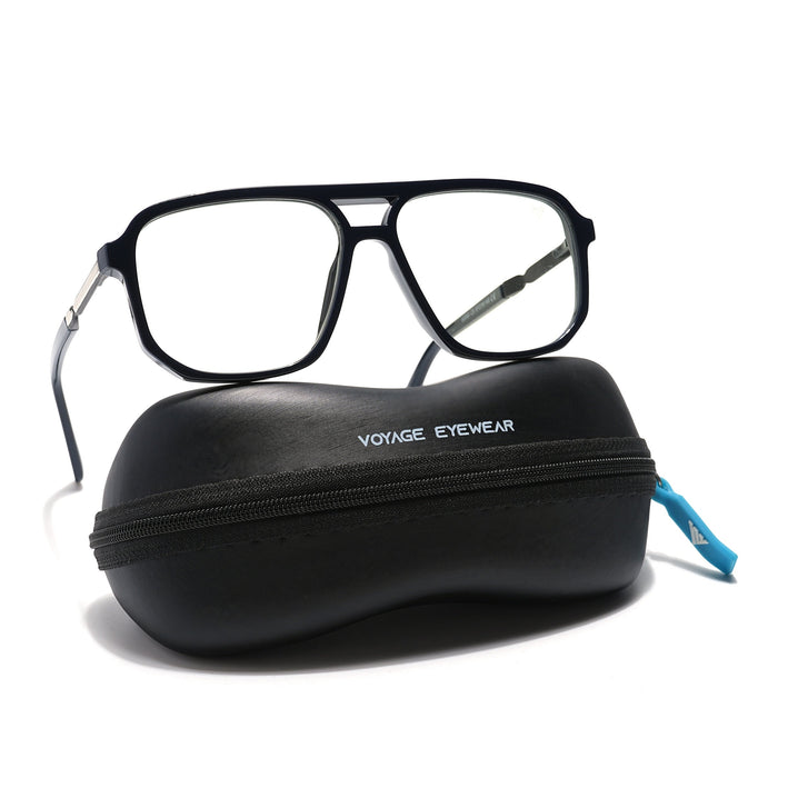 Voyage Veloura Select Shine Black Wayfarer Eyeglasses for Men & Women - SLMG6158-C2