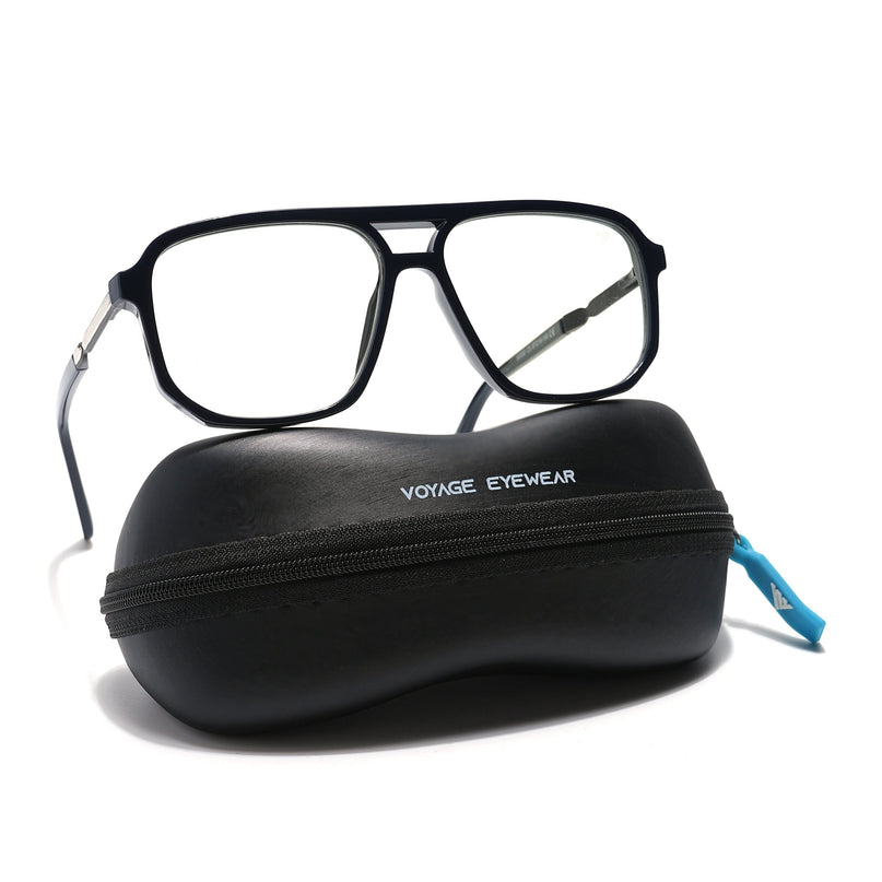 Voyage Veloura Select Shine Black Wayfarer Eyeglasses for Men & Women - SLMG6158-C2