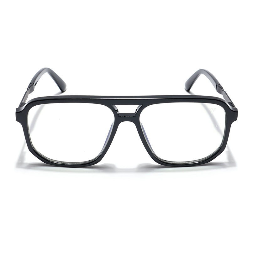 Voyage Veloura Select Shine Black Wayfarer Eyeglasses for Men & Women - SLMG6159-C3