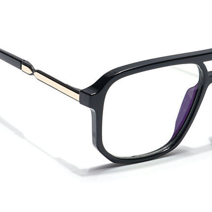 Voyage Veloura Select Shine Black Wayfarer Eyeglasses for Men & Women - SLMG6159-C3