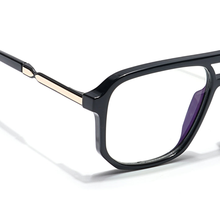 Voyage Veloura Select Shine Black Wayfarer Eyeglasses for Men & Women - SLMG6159-C3