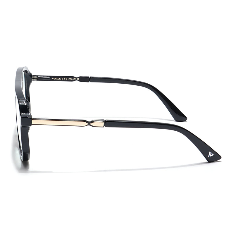 Voyage Veloura Select Shine Black Wayfarer Eyeglasses for Men & Women - SLMG6159-C3