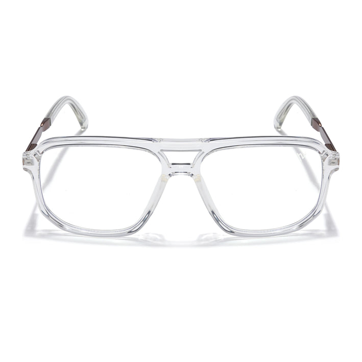 Voyage Veloura Select Transparent Wayfarer Eyeglasses for Men & Women - SLMG6160-C4