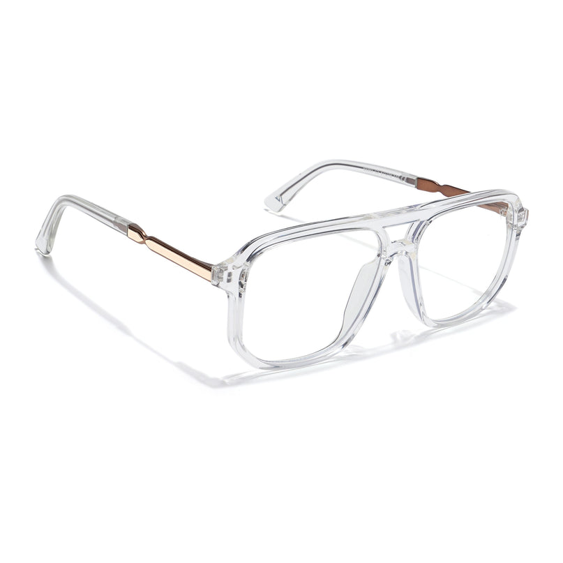 Voyage Veloura Select Transparent Wayfarer Eyeglasses for Men & Women - SLMG6160-C4