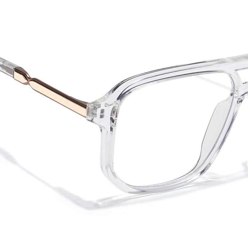 Voyage Veloura Select Transparent Wayfarer Eyeglasses for Men & Women - SLMG6160-C4