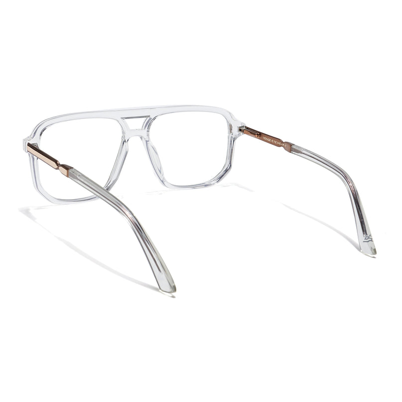 Voyage Veloura Select Transparent Wayfarer Eyeglasses for Men & Women - SLMG6160-C4