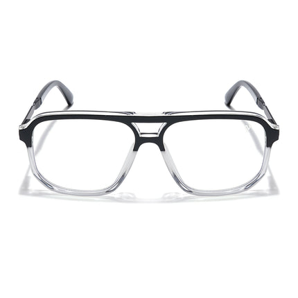 Voyage Veloura Select Black & Transparent Wayfarer Eyeglasses for Men & Women - SLMG6161-C5