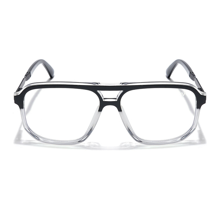 Voyage Veloura Select Black & Transparent Wayfarer Eyeglasses for Men & Women - SLMG6161-C5