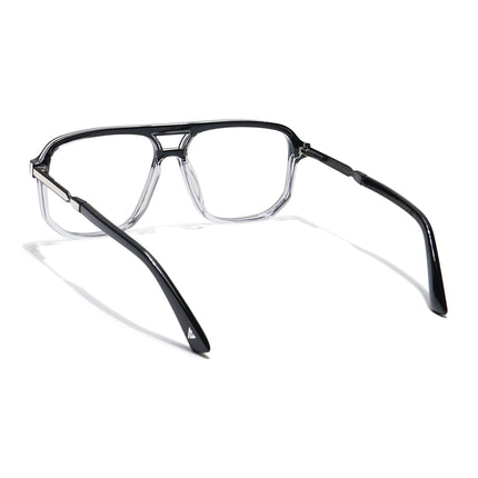 Voyage Veloura Select Black & Transparent Wayfarer Eyeglasses for Men & Women - SLMG6161-C5