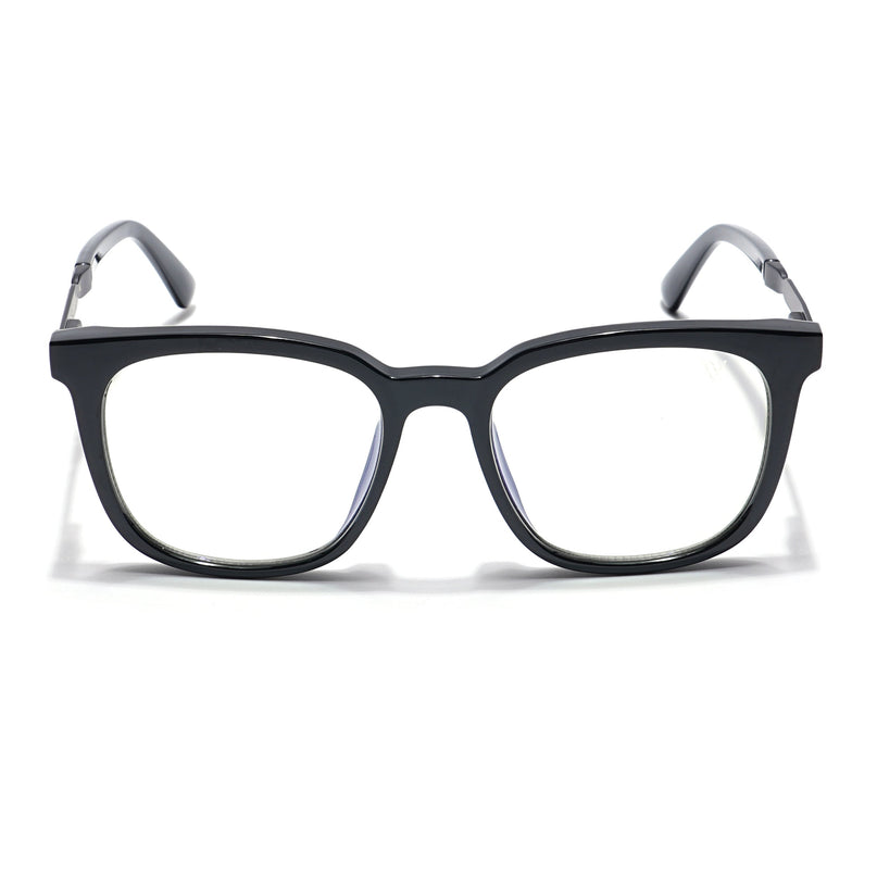 Voyage Veloura Select Shine Black Square Eyeglasses for Men & Women - SLMG6164-C2