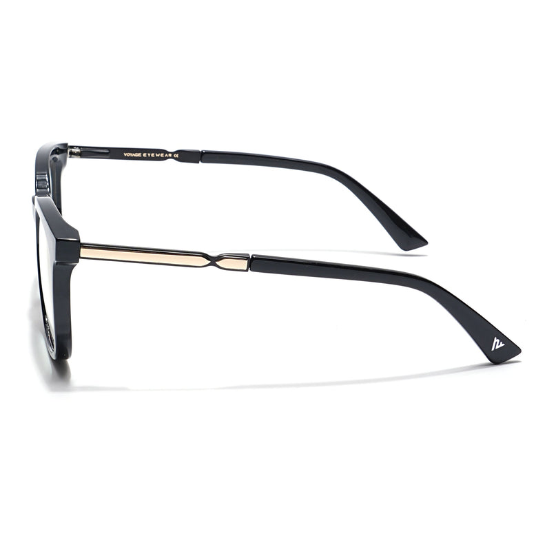 Voyage Veloura Select Shine Black Square Eyeglasses for Men & Women - SLMG6164-C2