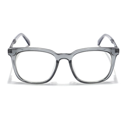 Voyage Veloura Select Light Grey Square Eyeglasses for Men & Women - SLMG6165-C3