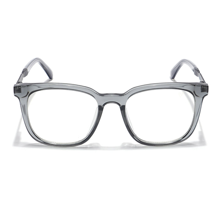 Voyage Veloura Select Light Grey Square Eyeglasses for Men & Women - SLMG6165-C3