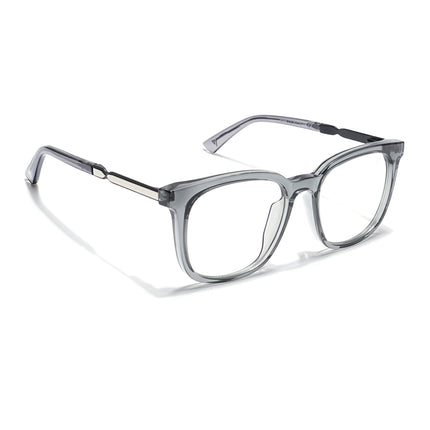 Voyage Veloura Select Light Grey Square Eyeglasses for Men & Women - SLMG6165-C3