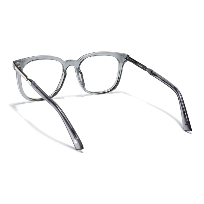 Voyage Veloura Select Light Grey Square Eyeglasses for Men & Women - SLMG6165-C3