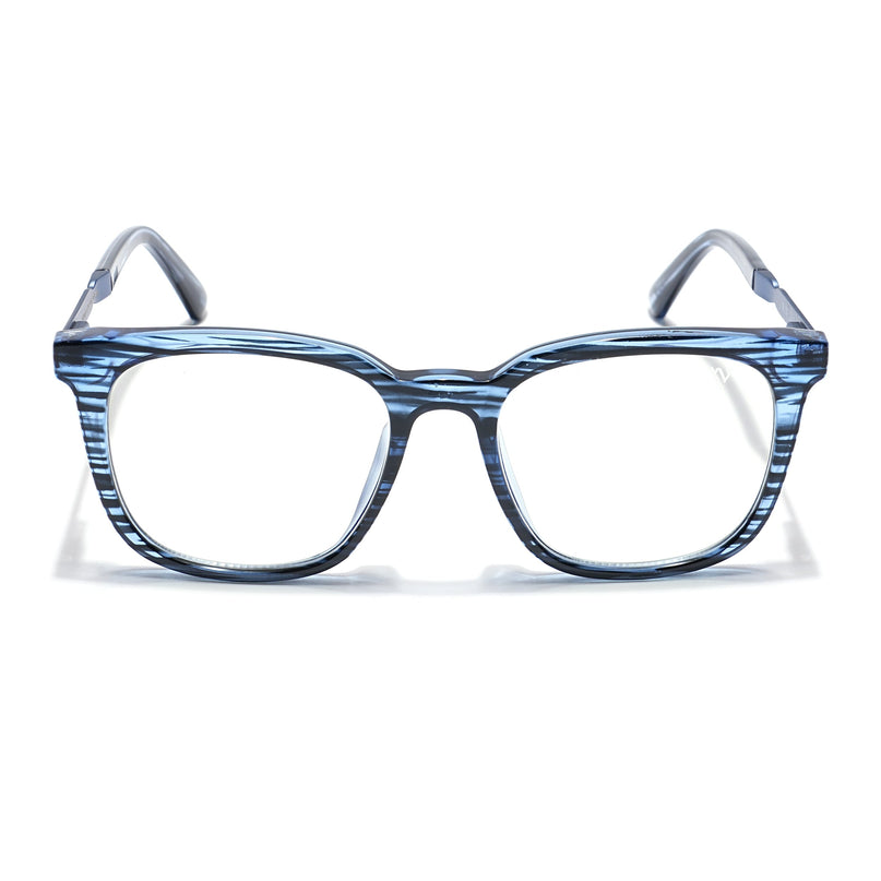 Voyage Veloura Select Blue & Black Square Eyeglasses for Men & Women - SLMG6167-C5