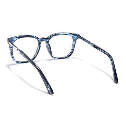 Voyage Veloura Select Blue & Black Square Eyeglasses for Men & Women - SLMG6167-C5