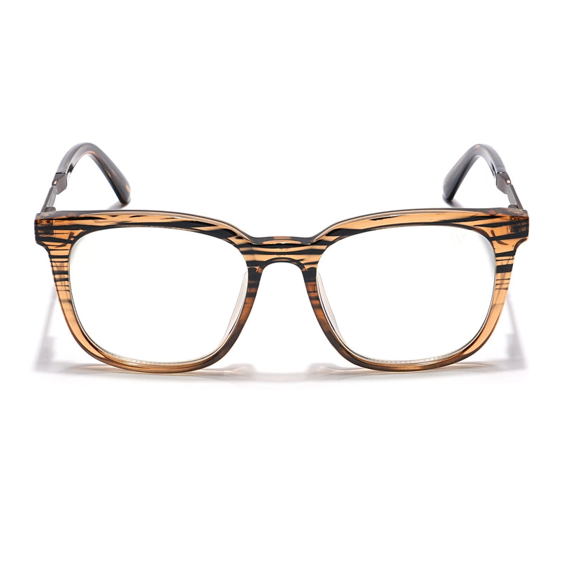 Voyage Veloura Select Wine & Black Square Eyeglasses for Men & Women - SLMG6168-C6