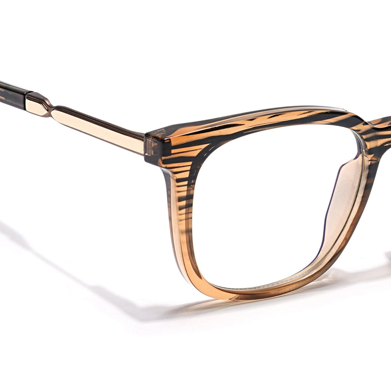 Voyage Veloura Select Wine & Black Square Eyeglasses for Men & Women - SLMG6168-C6