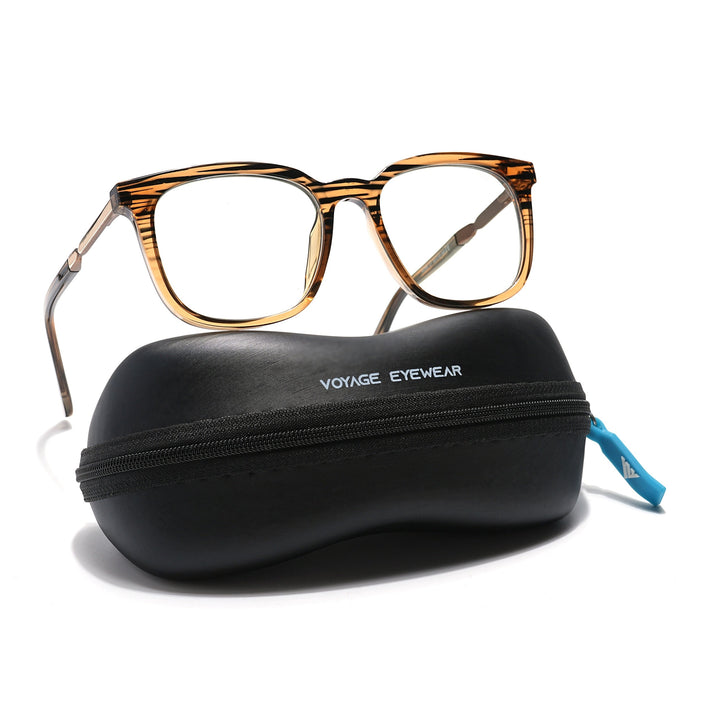 Voyage Veloura Select Wine & Black Square Eyeglasses for Men & Women - SLMG6168-C6