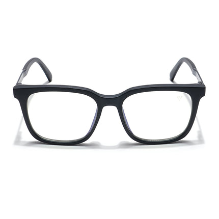Voyage Veloura Select Matt Black Square Eyeglasses for Men & Women - SLMG6169-C1