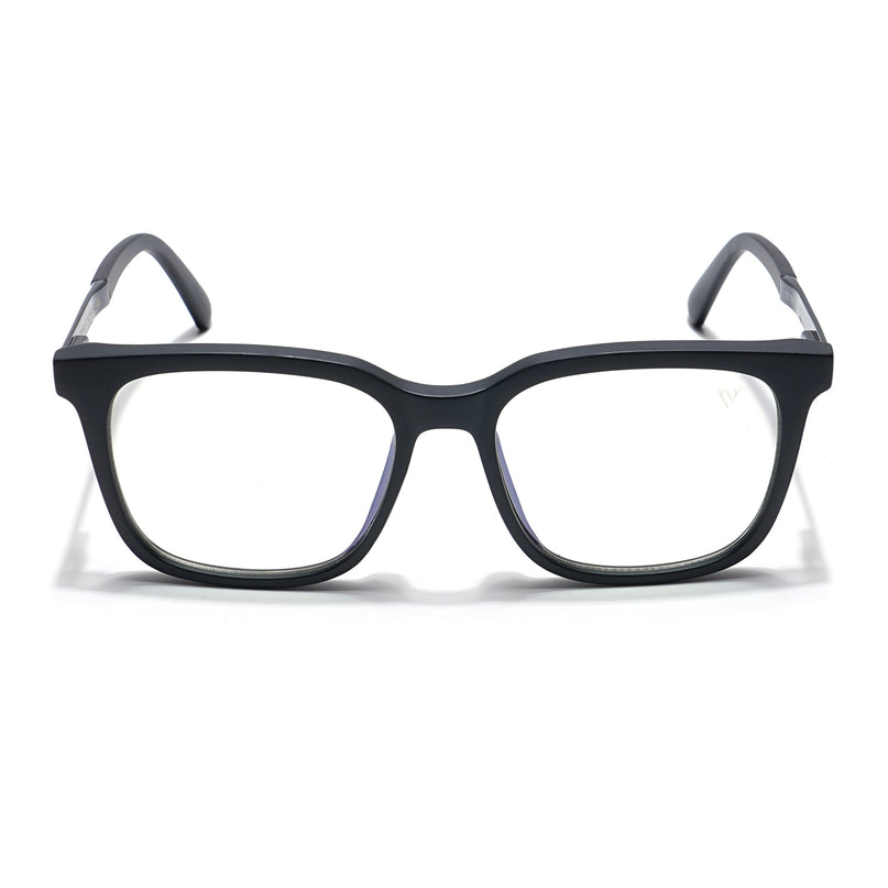 Voyage Veloura Select Matt Black Square Eyeglasses for Men & Women - SLMG6169-C1