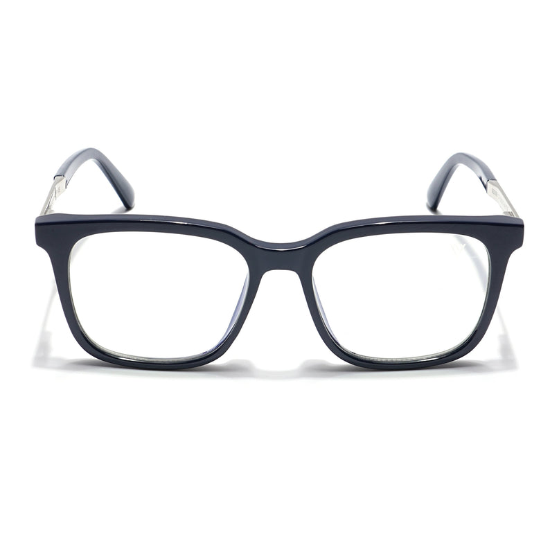 Voyage Veloura Select Navy Blue Square Eyeglasses for Men & Women - SLMG6170-C2