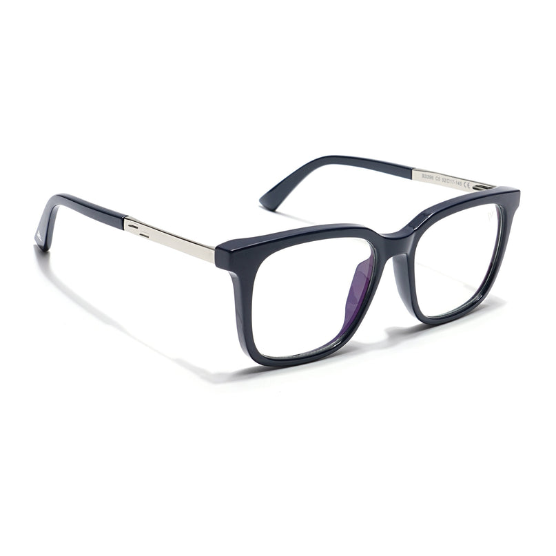 Voyage Veloura Select Navy Blue Square Eyeglasses for Men & Women - SLMG6170-C2