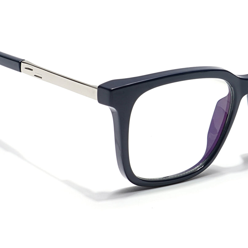 Voyage Veloura Select Navy Blue Square Eyeglasses for Men & Women - SLMG6170-C2