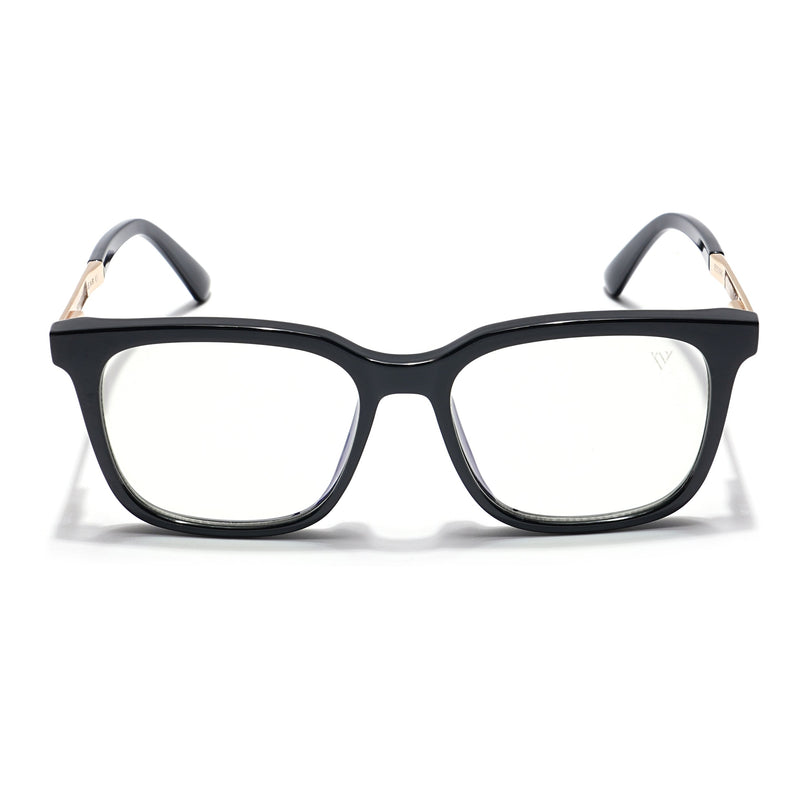 Voyage Veloura Select Shine Black Square Eyeglasses for Men & Women - SLMG6171-C3