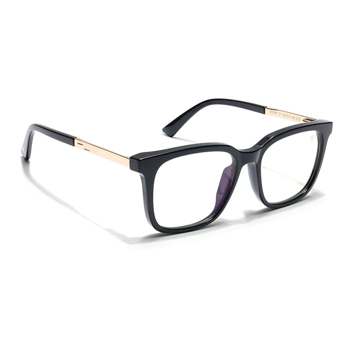 Voyage Veloura Select Shine Black Square Eyeglasses for Men & Women - SLMG6171-C3