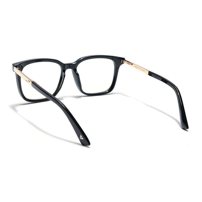 Voyage Veloura Select Shine Black Square Eyeglasses for Men & Women - SLMG6171-C3