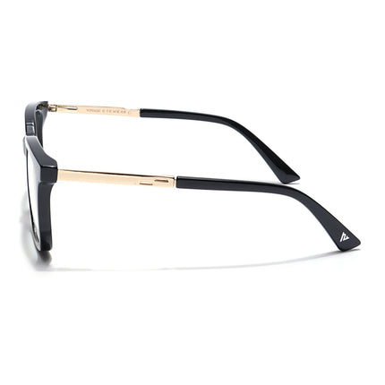 Voyage Veloura Select Shine Black Square Eyeglasses for Men & Women - SLMG6171-C3