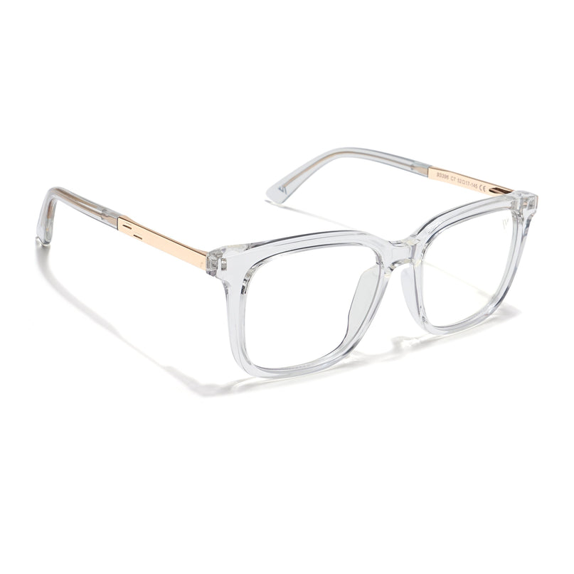 Voyage Veloura Select Transparent Square Eyeglasses for Men & Women - SLMG6173-C5