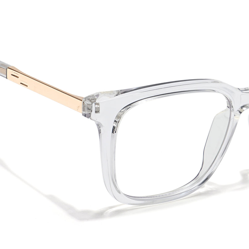 Voyage Veloura Select Transparent Square Eyeglasses for Men & Women - SLMG6173-C5