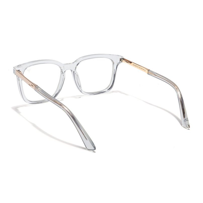 Voyage Veloura Select Transparent Square Eyeglasses for Men & Women - SLMG6173-C5