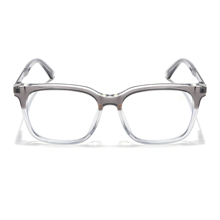 Voyage Veloura Select Black & Transparent Square Eyeglasses for Men & Women - SLMG6174-C6