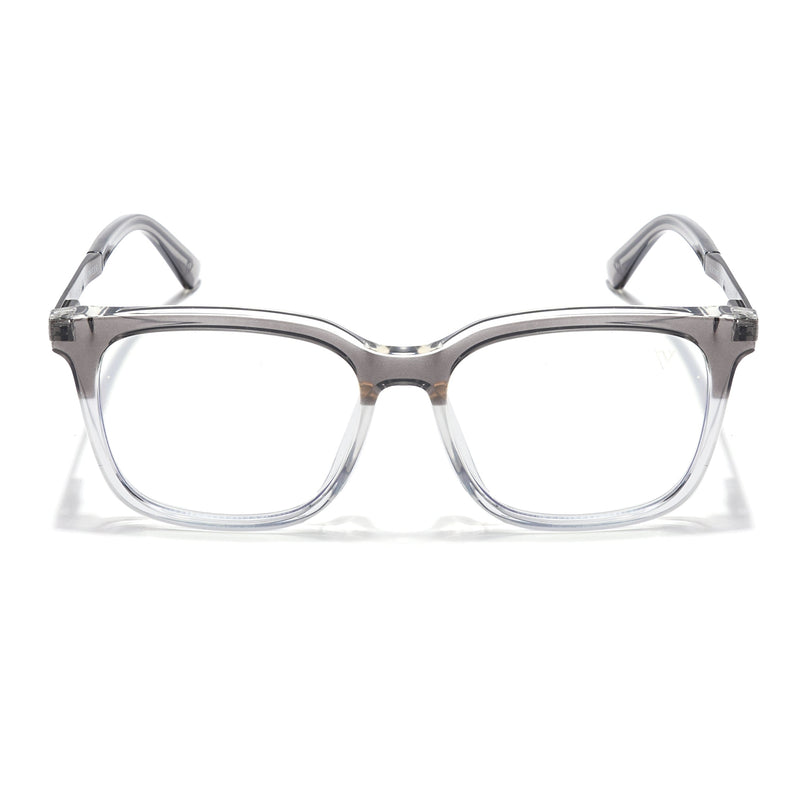 Voyage Veloura Select Black & Transparent Square Eyeglasses for Men & Women - SLMG6174-C6