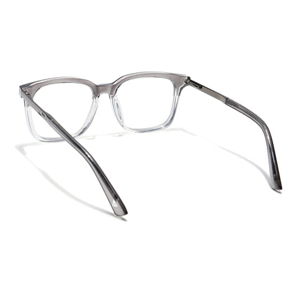 Voyage Veloura Select Black & Transparent Square Eyeglasses for Men & Women - SLMG6174-C6