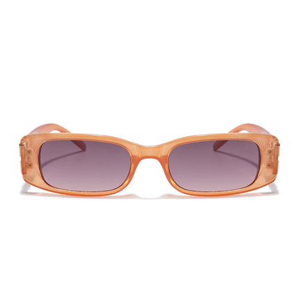 Rectangle Sunglasses (Brown Lens | Light Brown Frame - MG5807)
