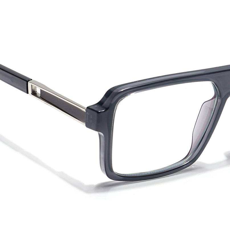 Voyage Veloura Select Shine Black Square Eyeglasses for Men & Women - SLMG6175-C1