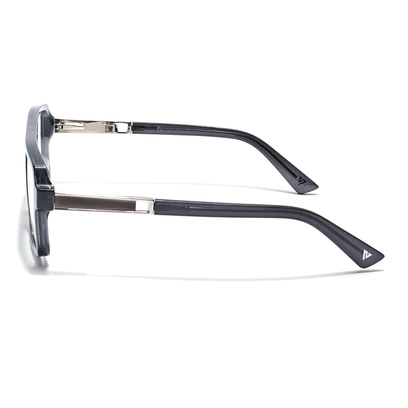 Voyage Veloura Select Shine Black Square Eyeglasses for Men & Women - SLMG6175-C1