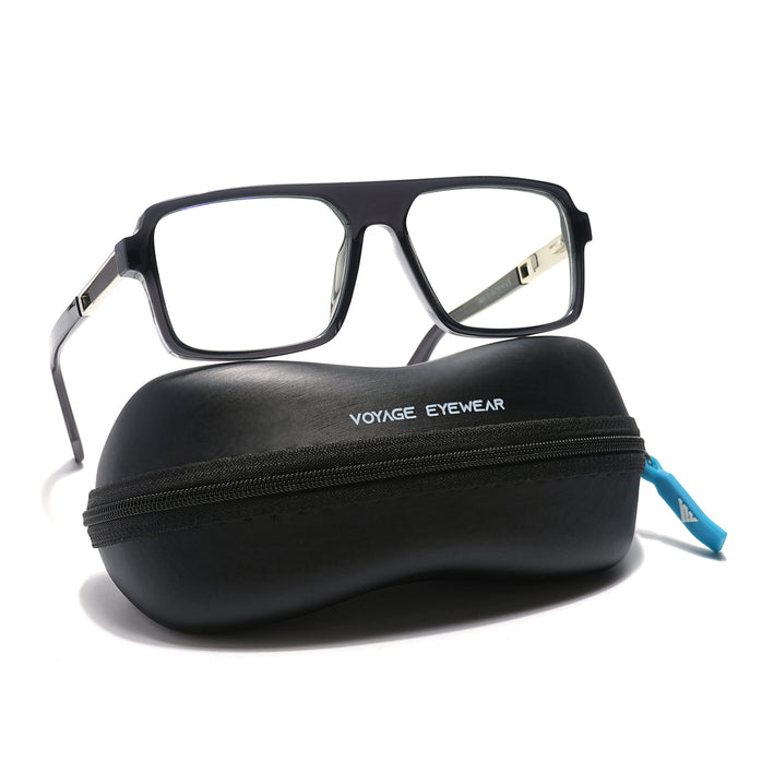 Voyage Veloura Select Shine Black Square Eyeglasses for Men & Women - SLMG6175-C1