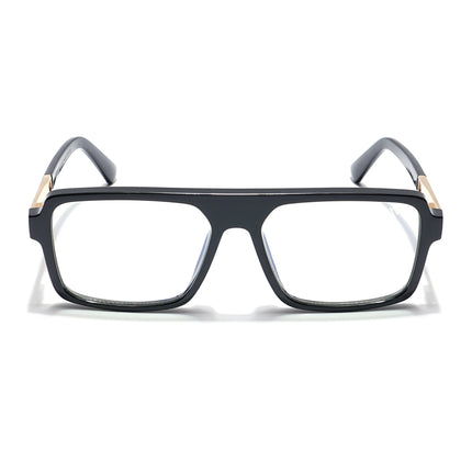 Voyage Veloura Select Shine Black Square Eyeglasses for Men & Women - SLMG6176-C2