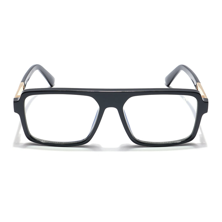Voyage Veloura Select Shine Black Square Eyeglasses for Men & Women - SLMG6176-C2