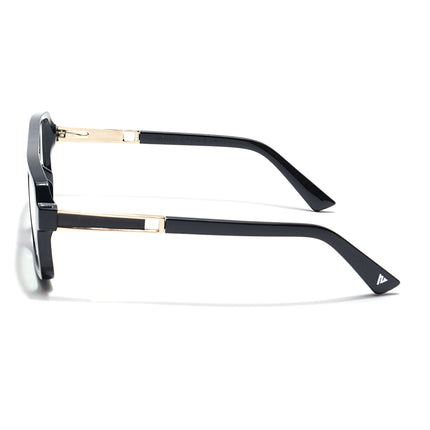 Voyage Veloura Select Shine Black Square Eyeglasses for Men & Women - SLMG6176-C2