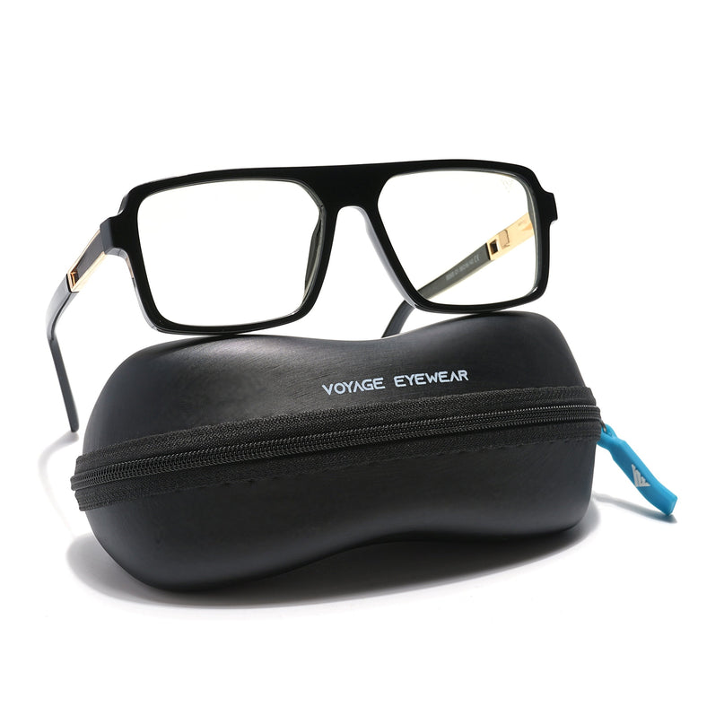 Voyage Veloura Select Shine Black Square Eyeglasses for Men & Women - SLMG6176-C2